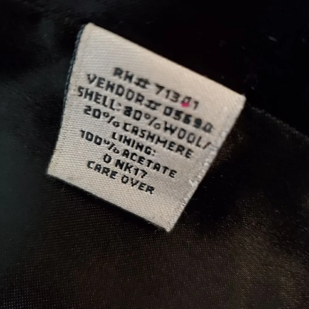 L.L. Bean Black Cashmere Blend Blazer Jacket - Picture 7 of 8
